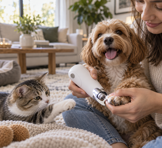 Quiet 2-in-1 LED Pet Nail Clipper & Grinder