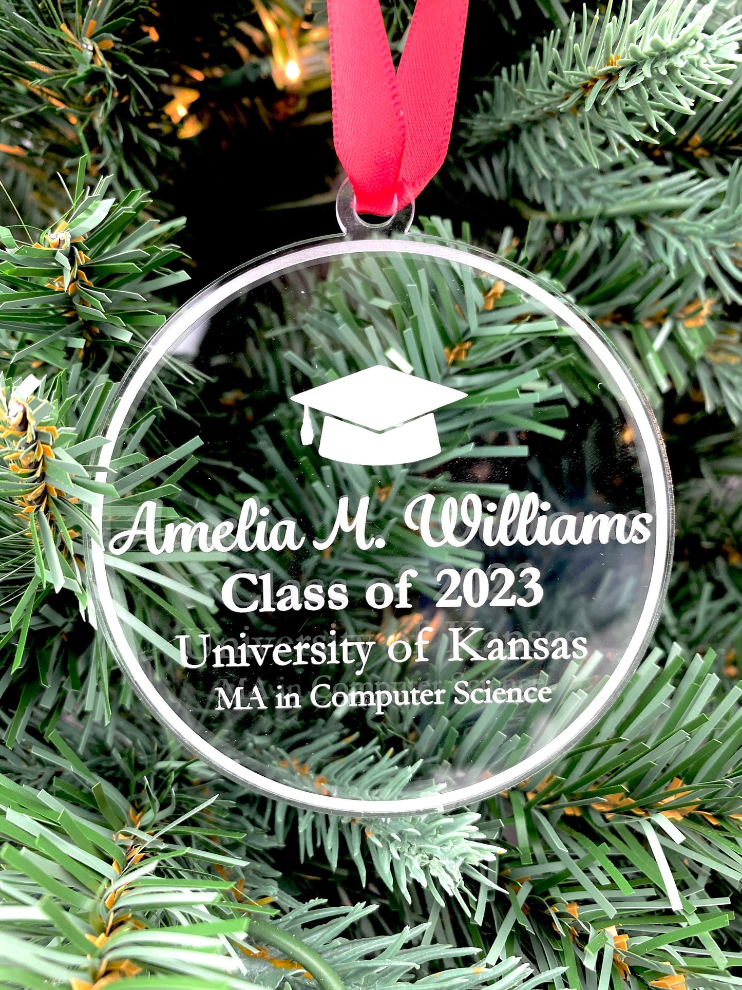 Graduation Year Ornament | Graduation Ornament | Class of 2024 | Class of 2025 | 2024 Ornament | 2025 Ornament