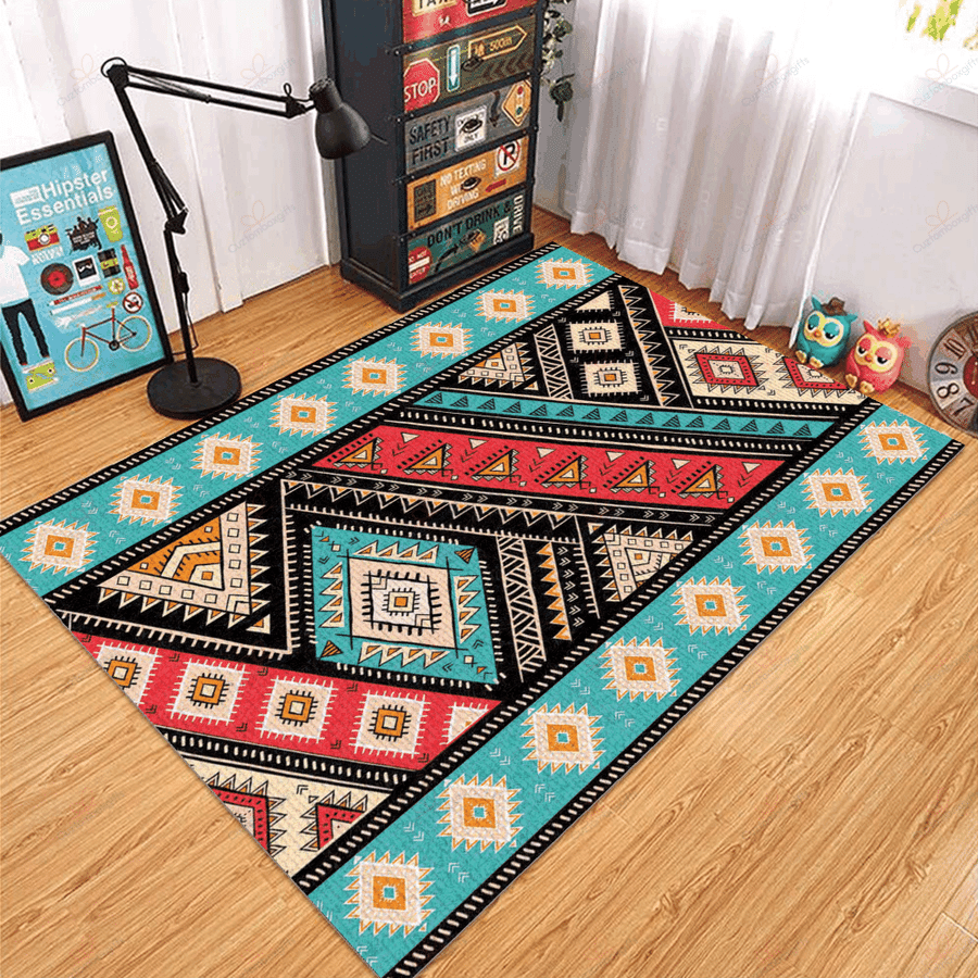 Native American 3D All Over Printed Rug