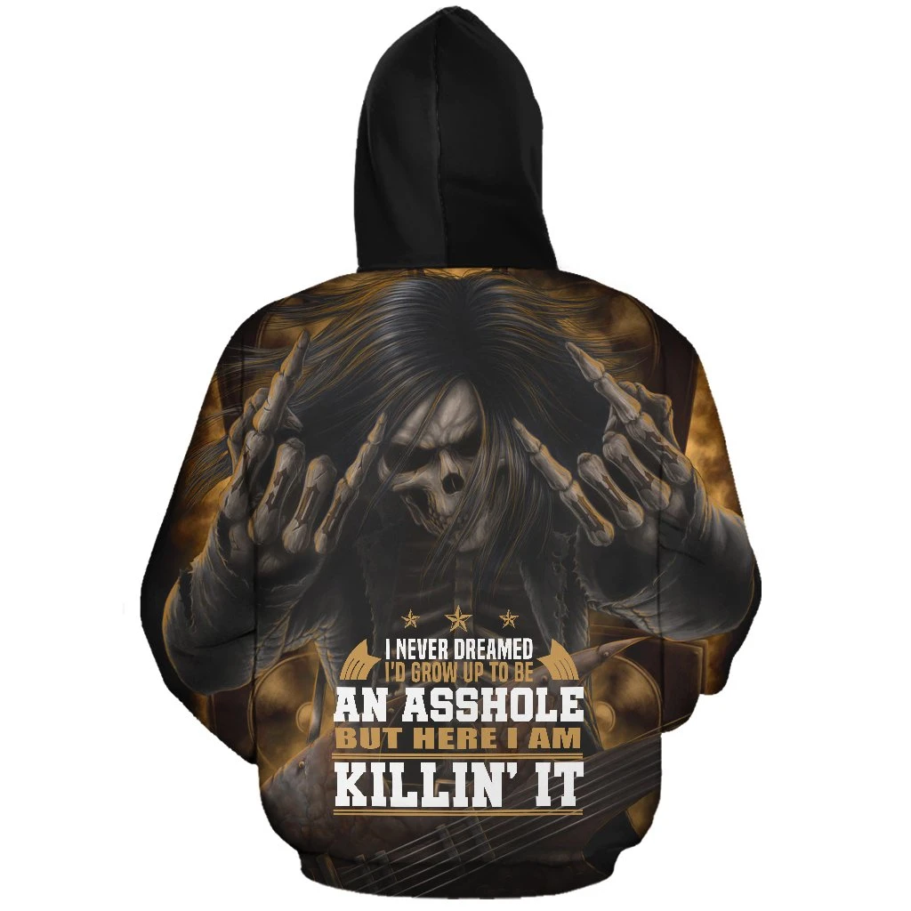 Skull 3D all over printed for man and women PL05032013-Apparel-PL8386-Zipped Hoodie-S-Vibe Cosy™