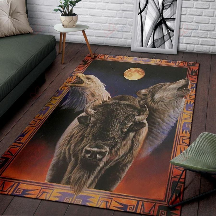 Native American 3D All Over Printed Rug
