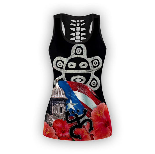 Puerto Rico Sol Taino Lover Combo Outfit TH20061604-Apparel-TQH-No Legging-S-Vibe Cosyโข
