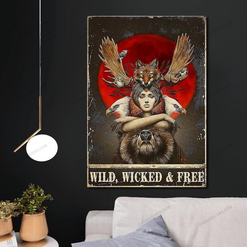Native American 3D Printed Vertical Poster
