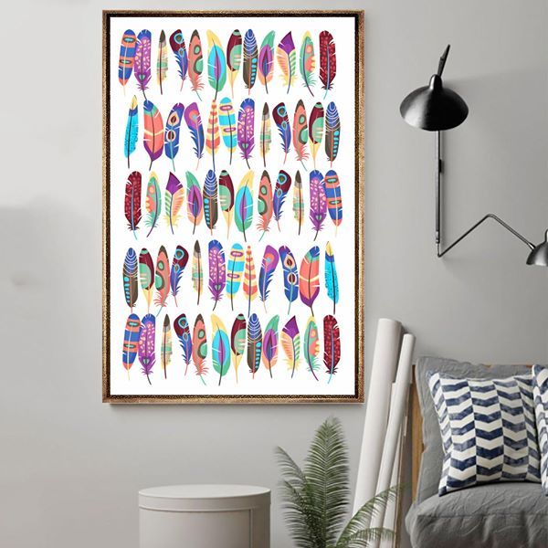 Native American 3D All Over Printed Canvas Poster