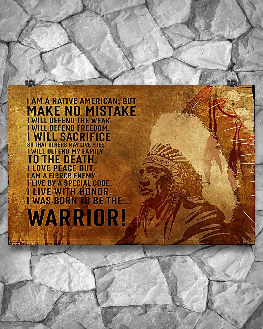 Native American 3D All Over Printed Canvas Poster