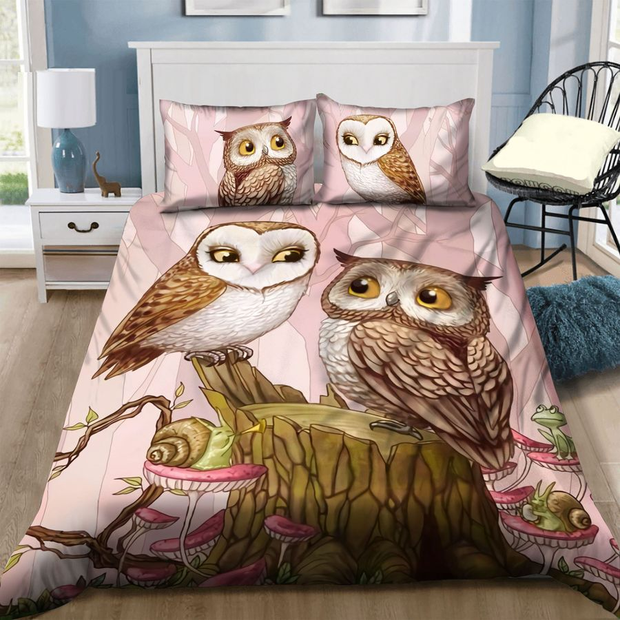 Owl Love For Night Dream Bedding Set SU270603-Quilt-SUN-King-Vibe Cosyβ’