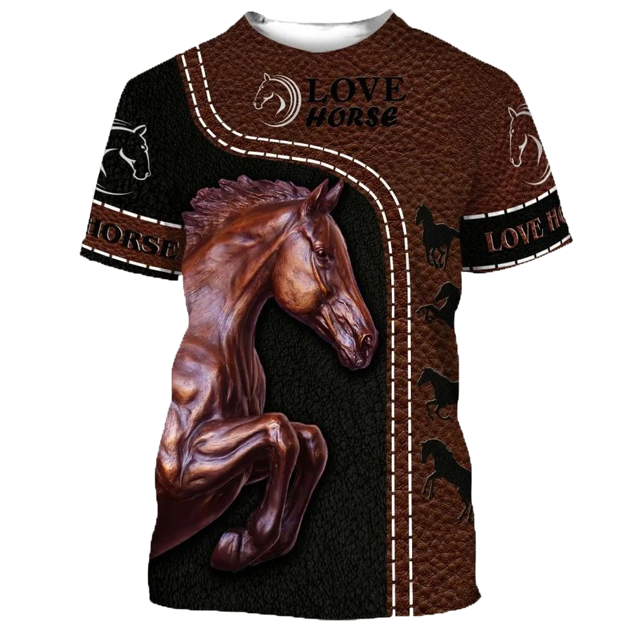 Love Horse 3D All Over Printed Shirts For Men And Women TN