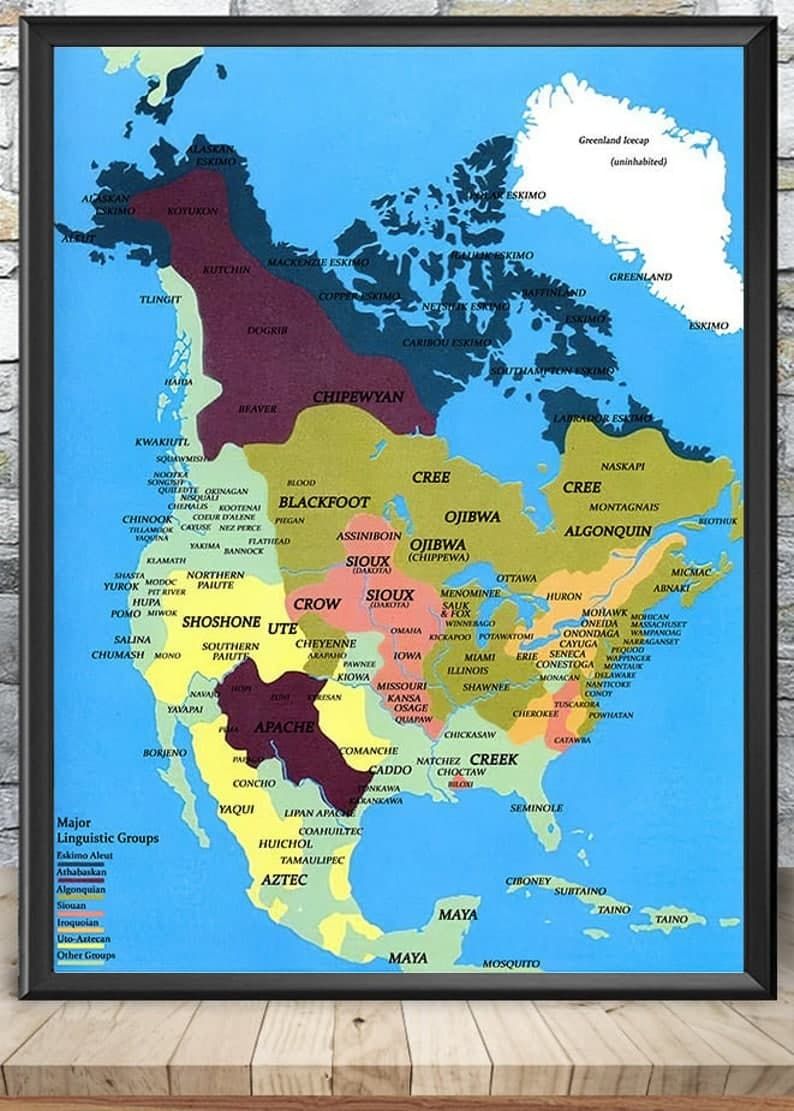 Native American 3D Printed Vertical Poster