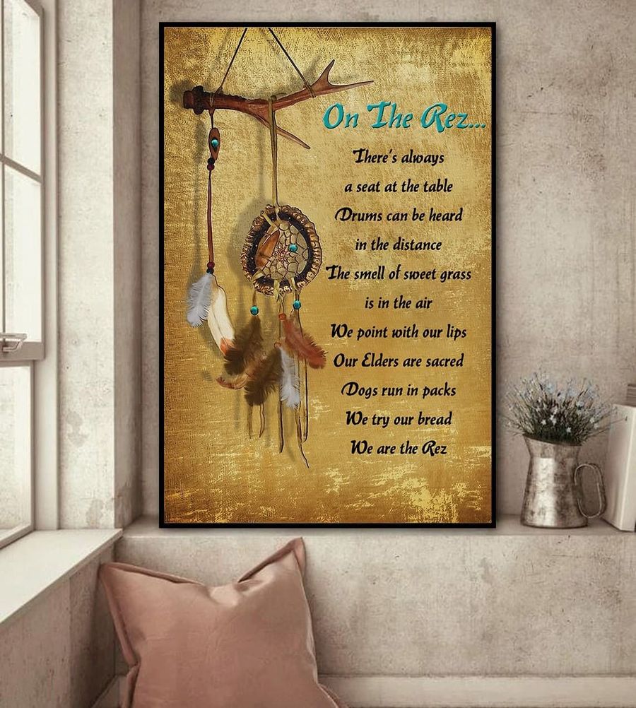 Native American 3D Printed Vertical Poster