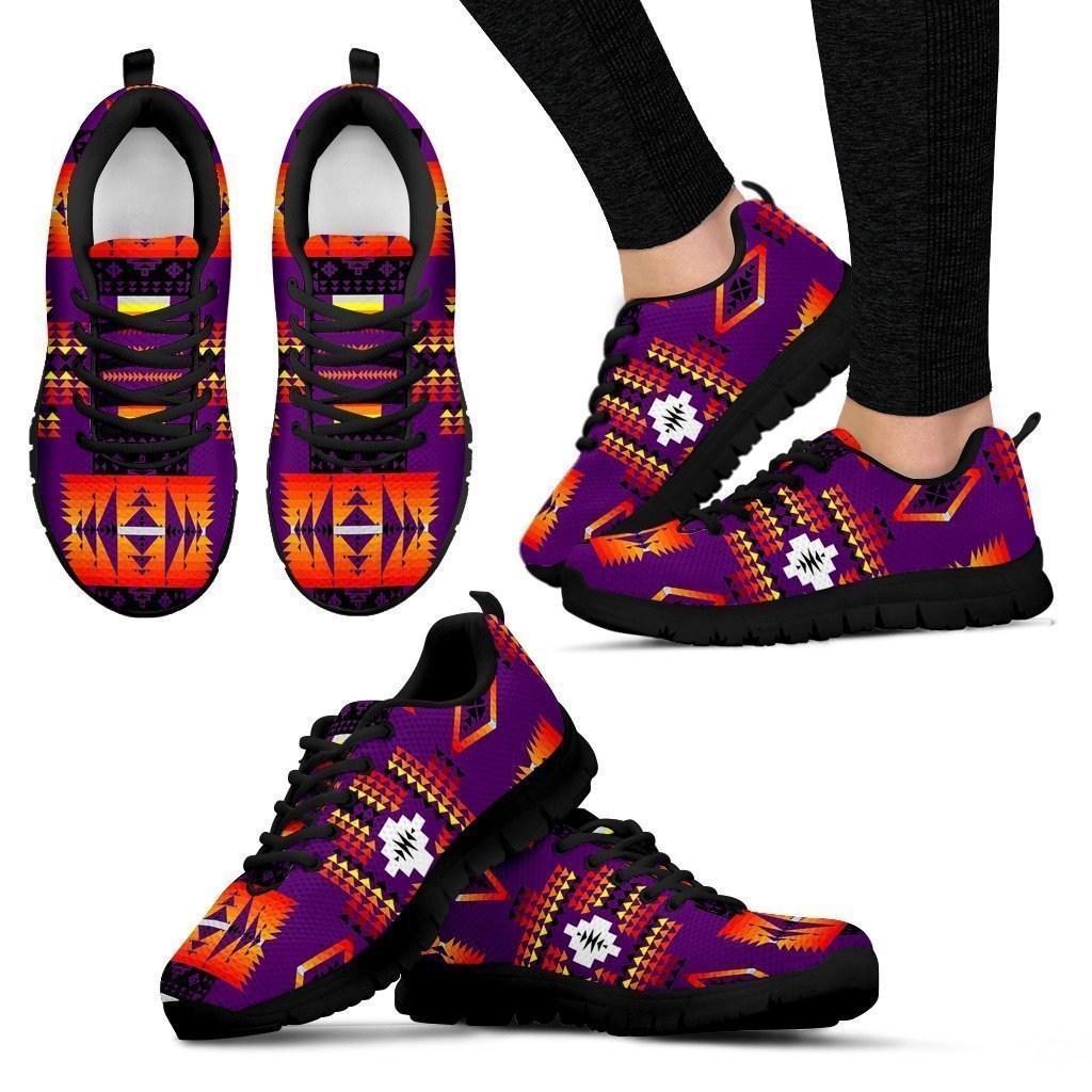 Seven Tribes Purple Women's Sneakers-6teenth World™-Women's Sneakers-US5 (EU35)-Vibe Cosy™