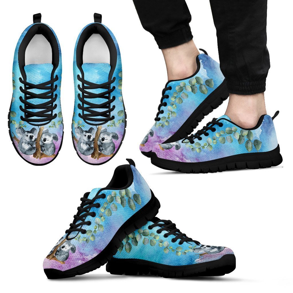 Australia Koala Men'S / Women'S Sneakers (Shoes) NN6-SNEAKERS-HP Arts-Men's Sneakers - Black - AUSTRALIA KOALA MEN'S SNEAKERS BLACK NN6-US5 (EU38)-Vibe Cosy™