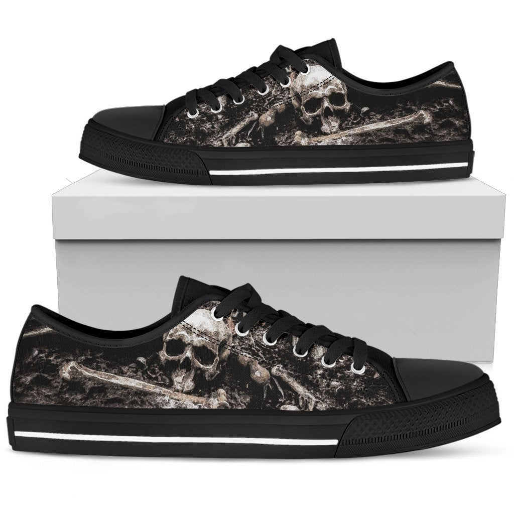 Women's Low Tops Macabre (Black Sole)-6teenth World™-Women's Low Top Shoe-US5.5 (EU36)-Vibe Cosy™