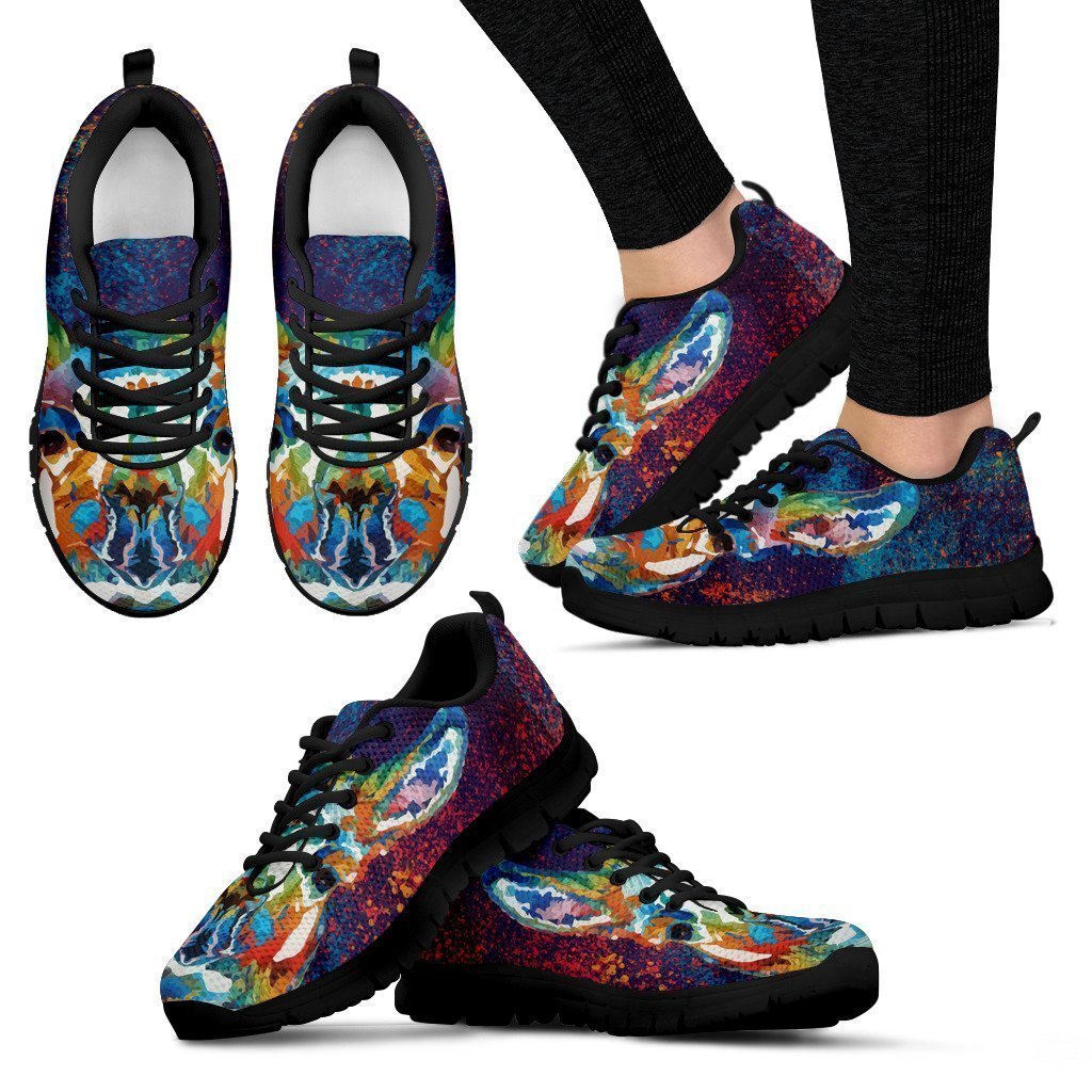 Rainbow Llama Women's Sneakers-6teenth Worldβ’-Women's Sneakers-US5 (EU35)-Vibe Cosyβ’