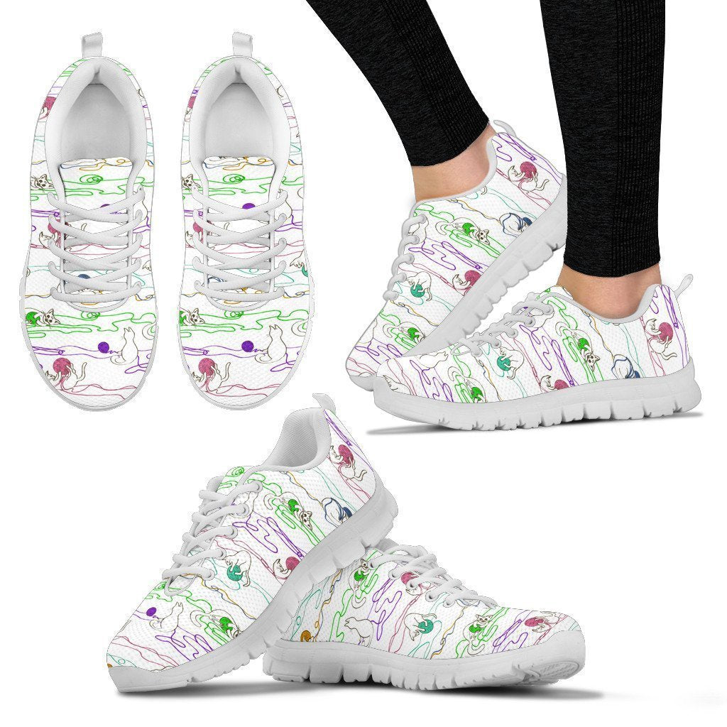 White Colors Women's Sneakers-6teenth World™-Women's Sneakers-US5 (EU35)-Vibe Cosy™