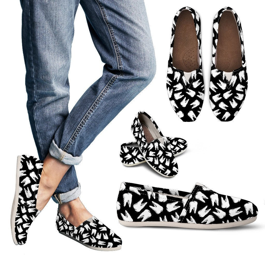 Black Dental Women's Casual Shoes-6teenth World™-Women's Casual Shoes-US6 (EU36)-Vibe Cosy™