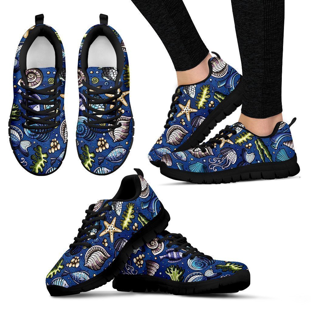 Sea life Women's Sneakers-6teenth World™-Women's Sneakers-US5 (EU35)-Vibe Cosy™