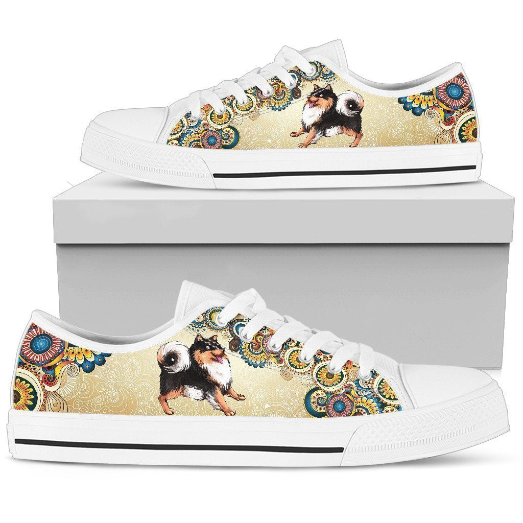 Finnish Lapphund Women's Low Top Shoe-6teenth World™-Women's Low Top Shoe-US5.5 (EU36)-Vibe Cosy™