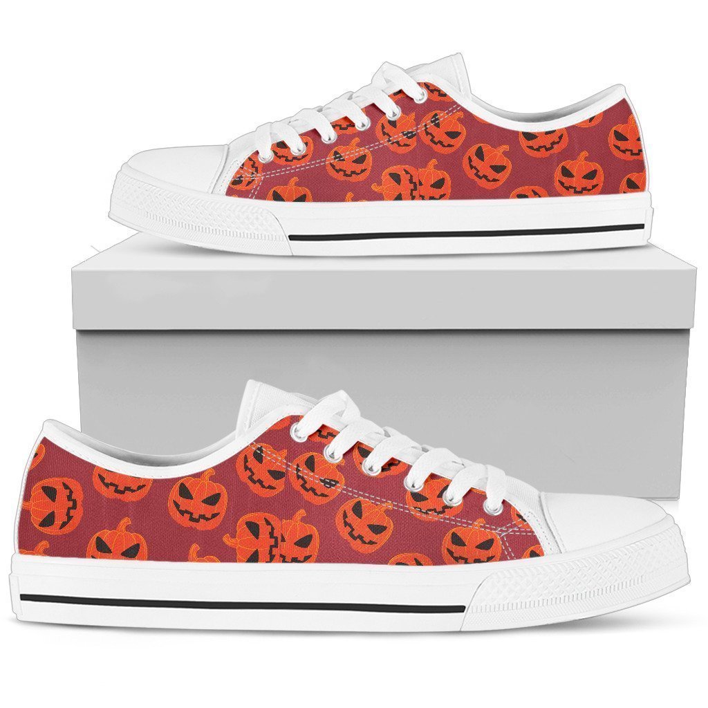 Red & White Women's Low Top Shoe-6teenth Worldβ’-Women's Low Top Shoe-US5.5 (EU36)-Vibe Cosyβ’