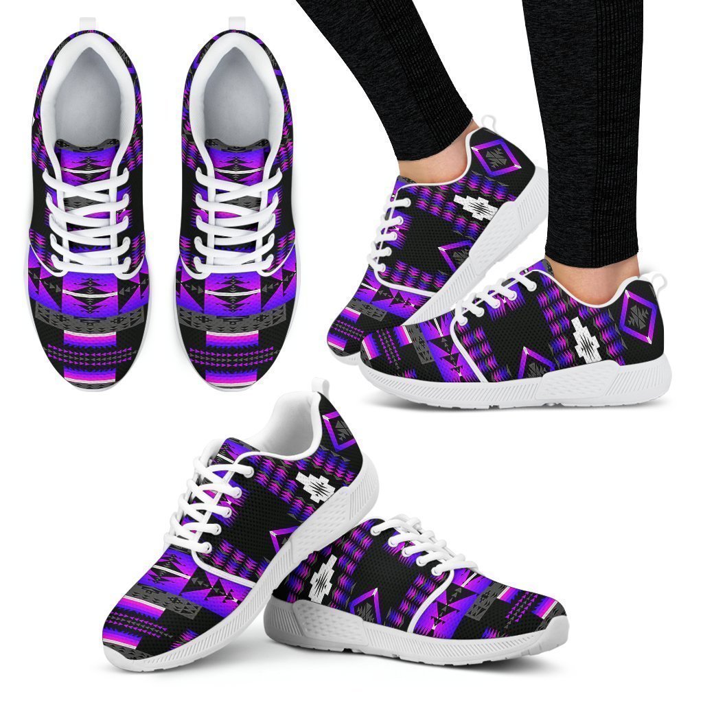 Seven Tribes Purple Thunder Sopo Women's Athletic Sneakers White Sole-6teenth Worldβ’-Women's Athletic Sneakers-US5 (EU35)-Vibe Cosyβ’