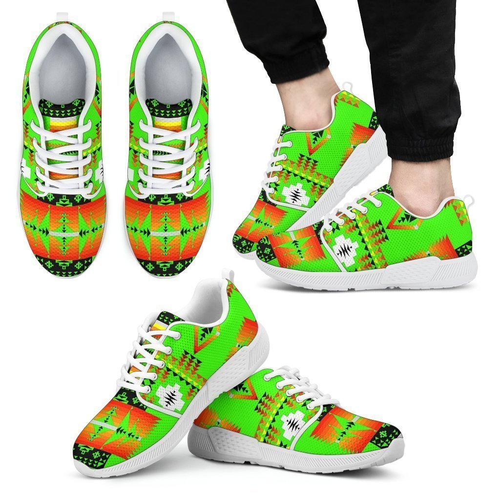 Seven Tribes Lime Green Sopo Men's Athletic Sneakers White Sole-6teenth Worldβ’-Men's Athletic Sneakers-US5 (EU38)-Vibe Cosyβ’