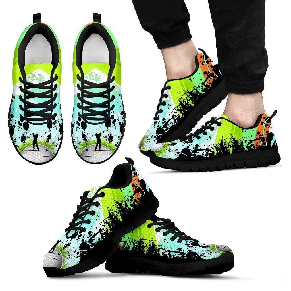 Green Men's Running Shoes-6teenth World™-Men's Sneakers-US5 (EU38)-Vibe Cosy™