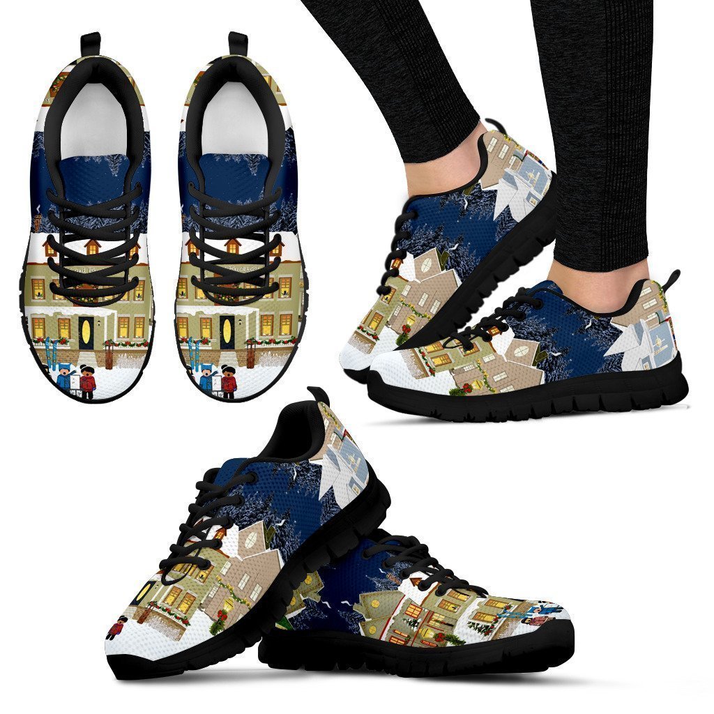 Black Christmas Women's Sneakers-6teenth World™-Women's Sneakers-US5 (EU35)-Vibe Cosy™