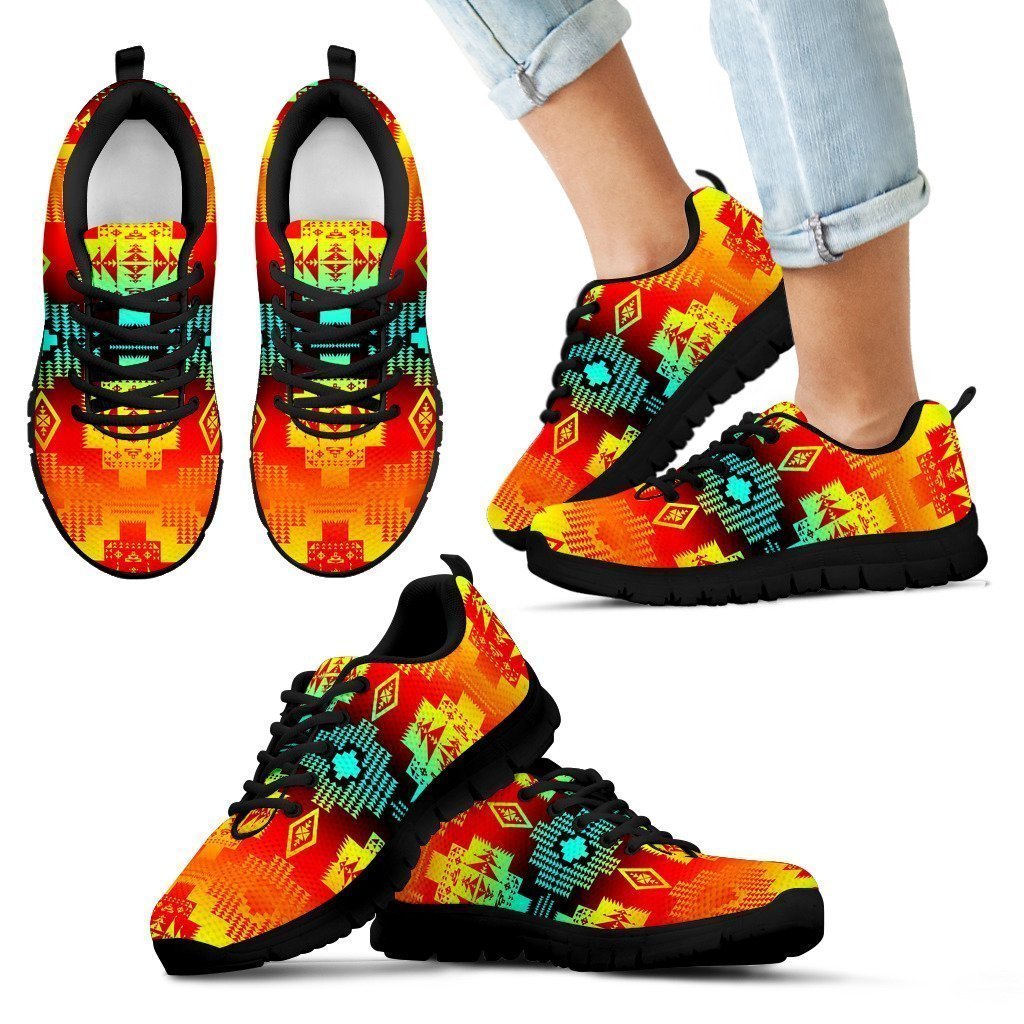 Seven Tribes Fire Kid's Sneakers-6teenth Worldβ’-Kid's Sneakers-11 CHILD (EU28)-Vibe Cosyβ’