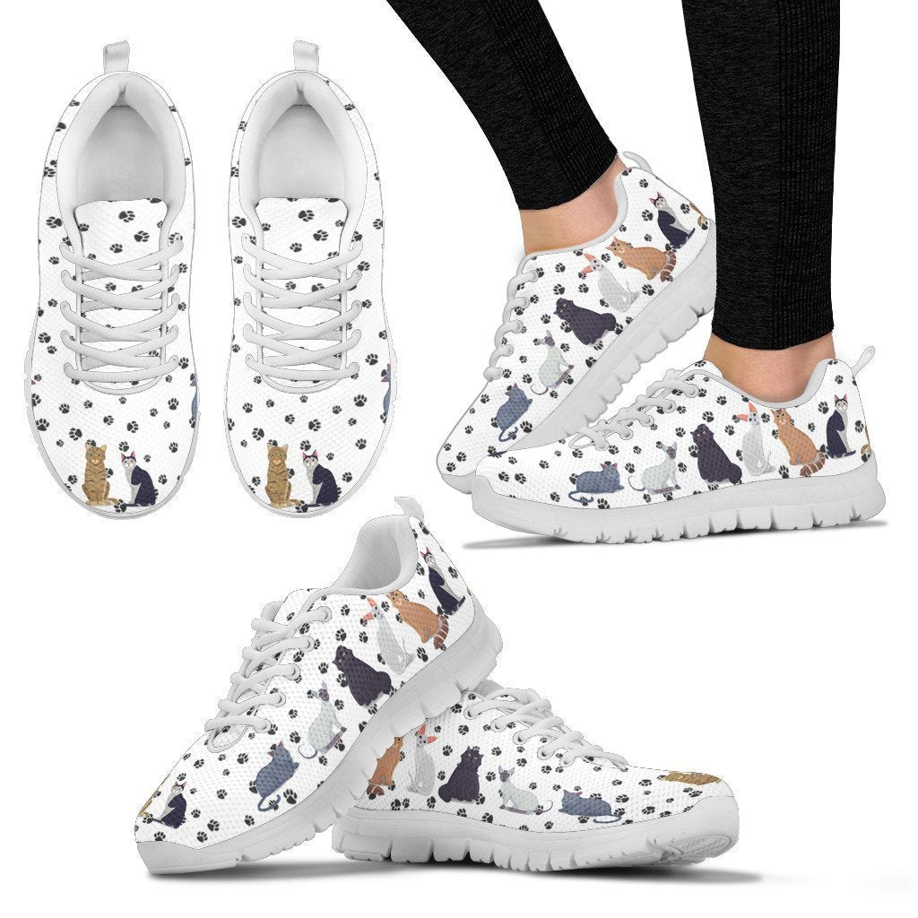 Cats Women's Sneakers-6teenth World™-Women's Sneakers-US5 (EU35)-Vibe Cosy™