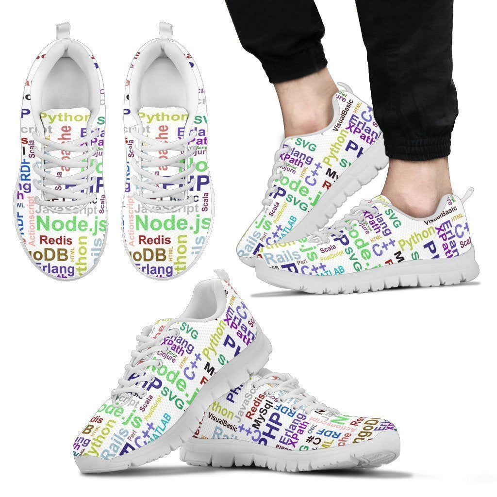 programming language men's Sneakers-6teenth Worldβ’-Men's Sneakers-US5 (EU38)-Vibe Cosyβ’