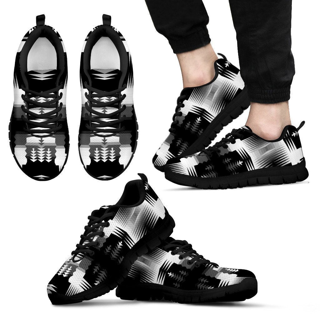 Black and White Sage Sopo Men's Sneakers-6teenth World™-Men's Sneakers-US5 (EU38)-Vibe Cosy™