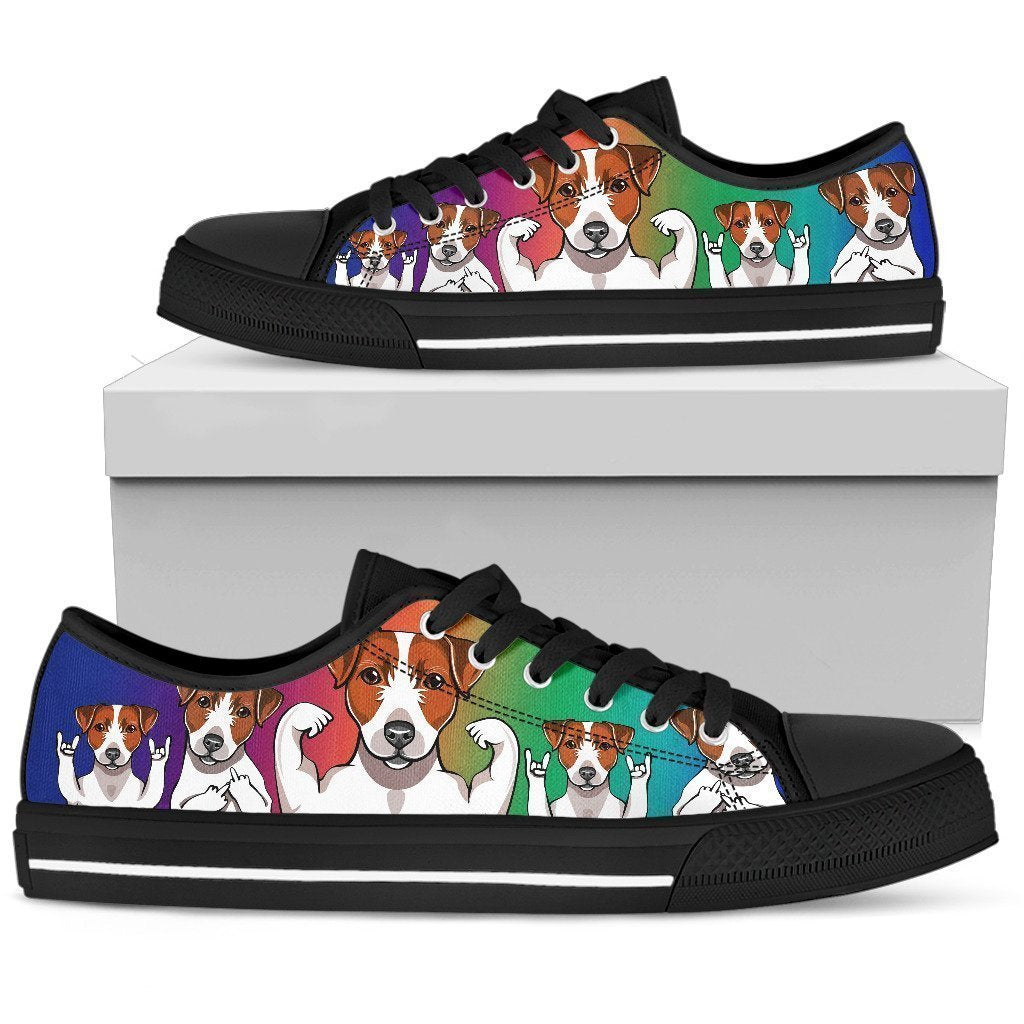 Jack Russell Women's Low Top Shoe-6teenth World™-Women's Low Top Shoe-US5.5 (EU36)-Vibe Cosy™