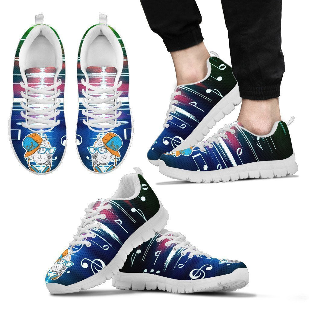 Pitbull love music sneakers Men's-6teenth World™-Men's Sneakers-US5 (EU38)-Vibe Cosy™