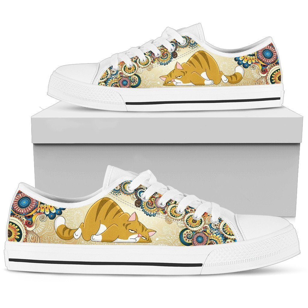 Cat Women's Low Top Shoe-6teenth World™-Women's Low Top Shoe-US5.5 (EU36)-Vibe Cosy™