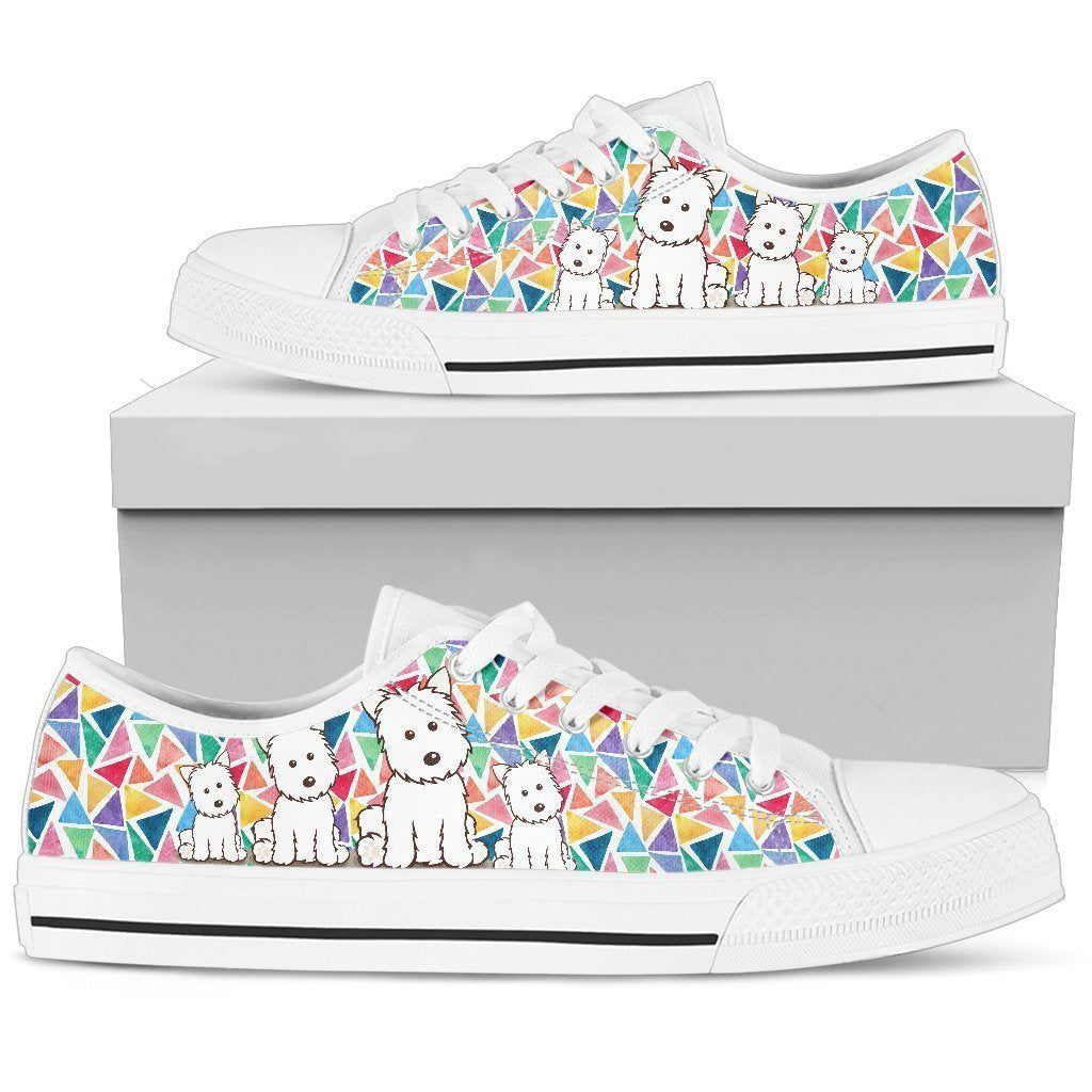 Westie Women's Low Top Shoe-6teenth World™-Women's Low Top Shoe-US5.5 (EU36)-Vibe Cosy™
