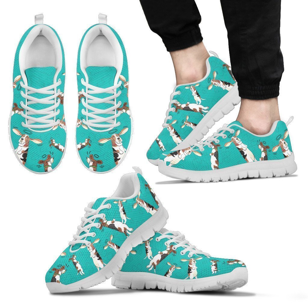 Basset Hound Men's Sneakers-6teenth World™-Men's Sneakers-US5 (EU38)-Vibe Cosy™