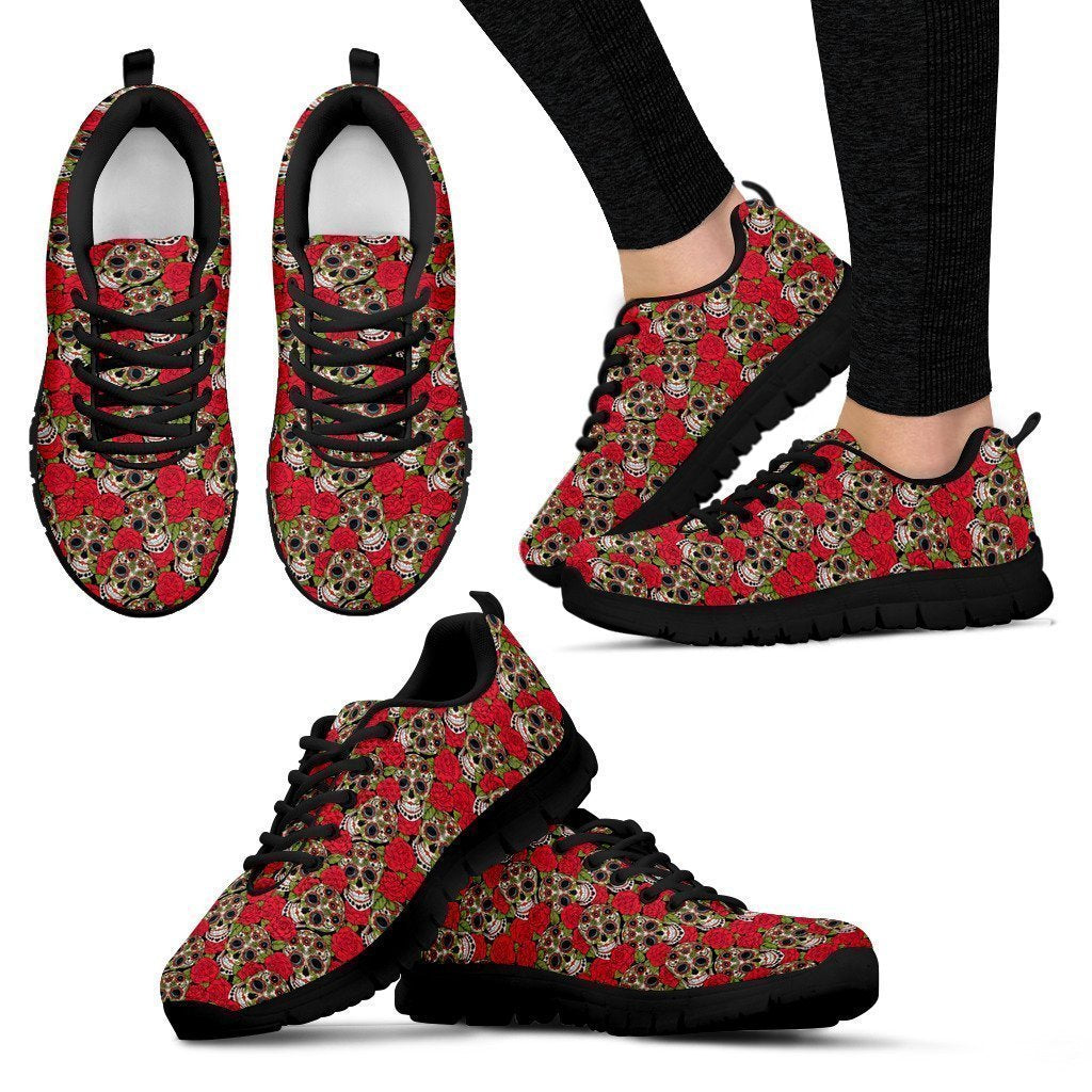 Skeleton Women's Sneakers-6teenth Worldβ’-Women's Sneakers-US5 (EU35)-Vibe Cosyβ’