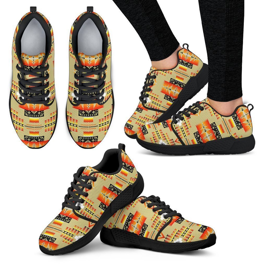 Seven Tribes Tan Sopo Women's Athletic Sneakers-6teenth Worldβ’-Women's Athletic Sneakers-US5 (EU35)-Vibe Cosyβ’