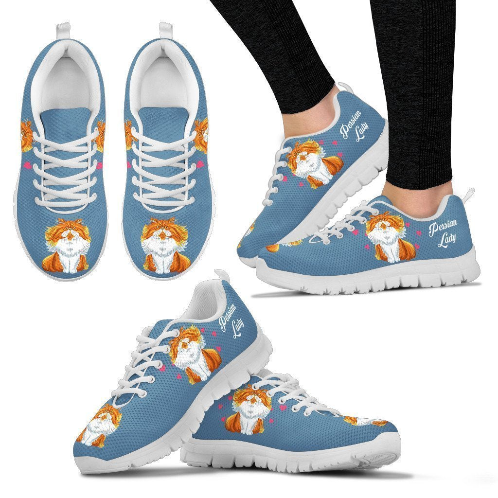 Persian Cat white Women's-6teenth World™-Women's Sneakers-US5 (EU35)-Vibe Cosy™