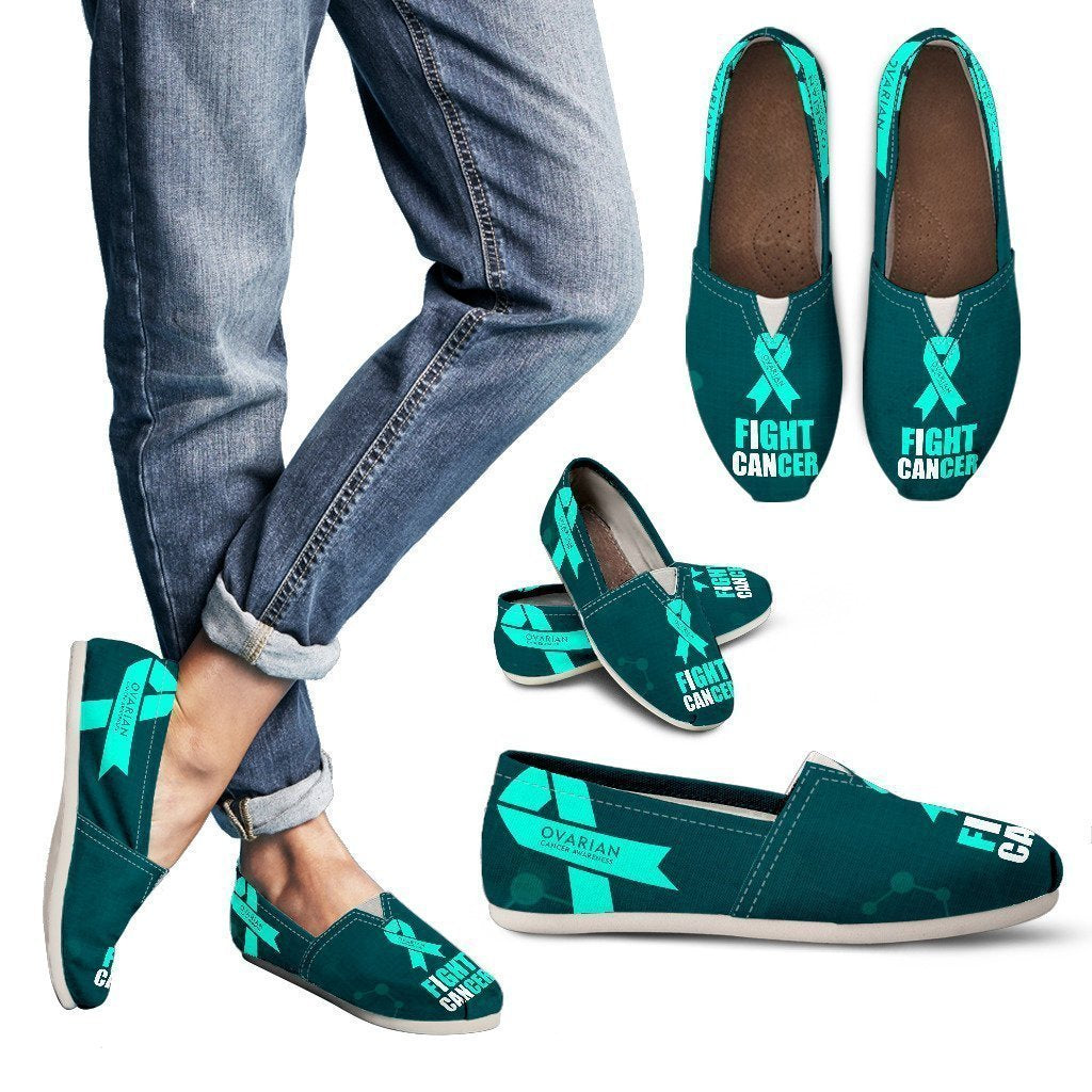 Ovarian Cancer Awareness Women's Casual Shoes-6teenth World™-Women's Casual Shoes-US6 (EU36)-Vibe Cosy™
