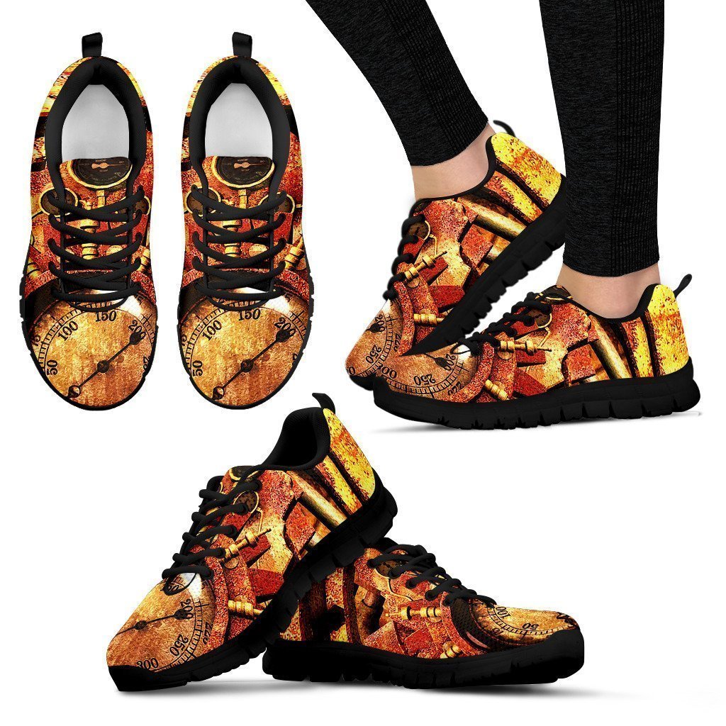 Clock Women Sneakers-6teenth World™-Women's Sneakers-US5 (EU35)-Vibe Cosy™