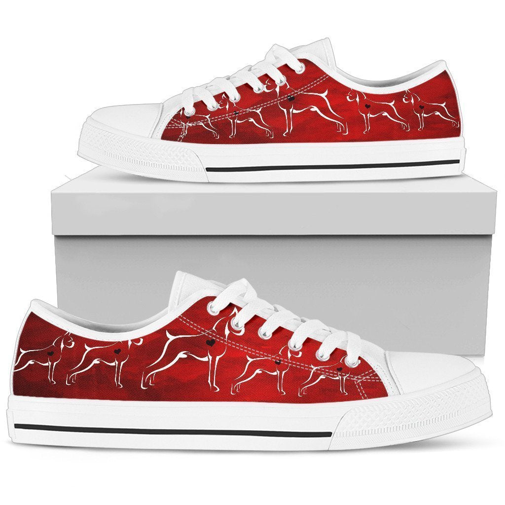 Boxer Red Love Women's Low Top Shoe-6teenth World™-Women's Low Top Shoe-US5.5 (EU36)-Vibe Cosy™