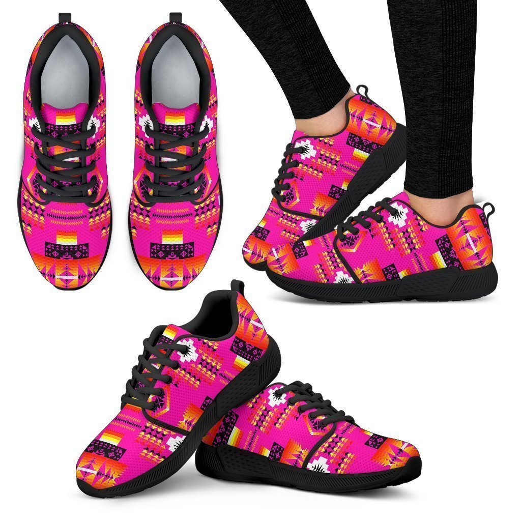 Seven Tribes Pink Sopo Women's Athletic Sneakers-6teenth Worldβ’-Women's Athletic Sneakers-US5 (EU35)-Vibe Cosyβ’