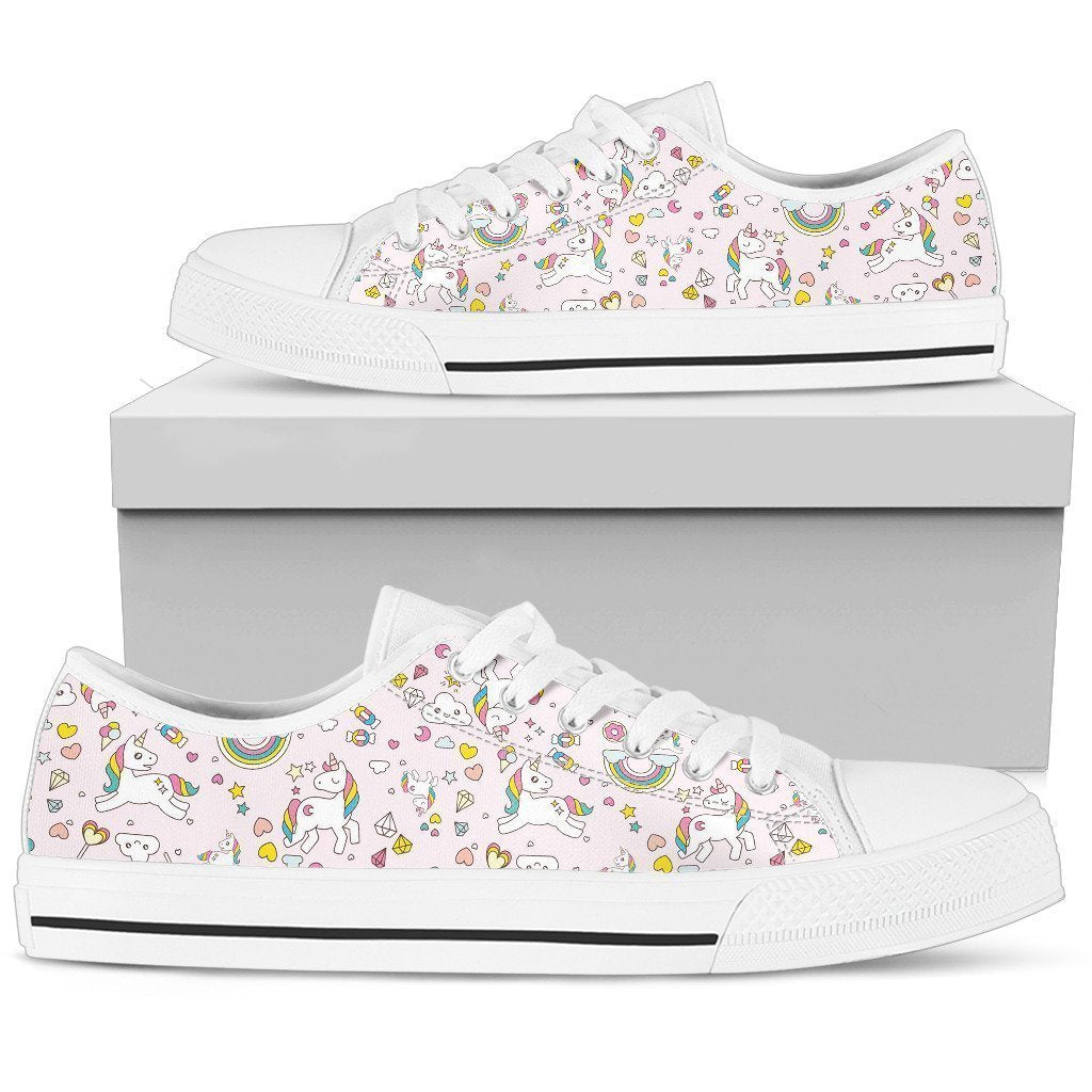 Unicorn pink Women's Low Top Shoe-6teenth World™-Women's Low Top Shoe-US5.5 (EU36)-Vibe Cosy™