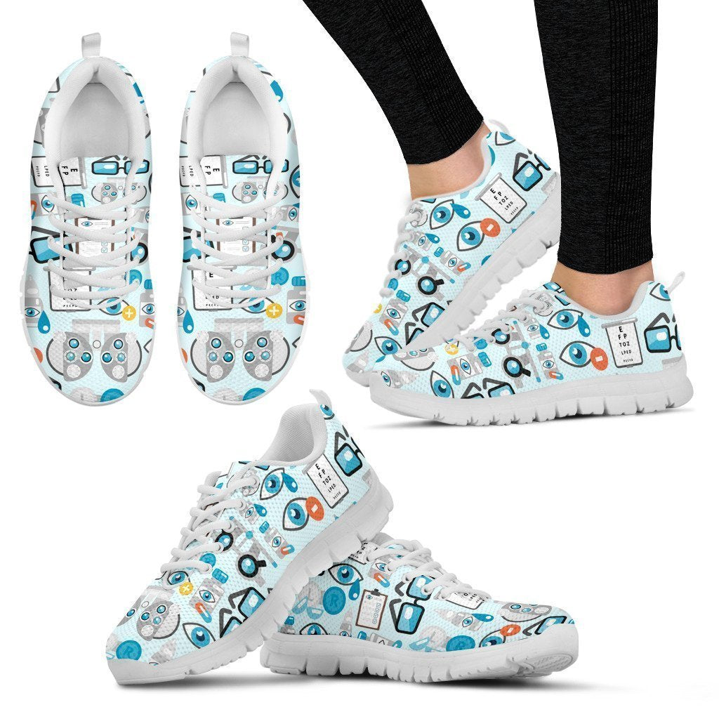 Optician Women's Sneakers Style 1 (White)-6teenth World™-Women's Sneakers-US5 (EU35)-Vibe Cosy™
