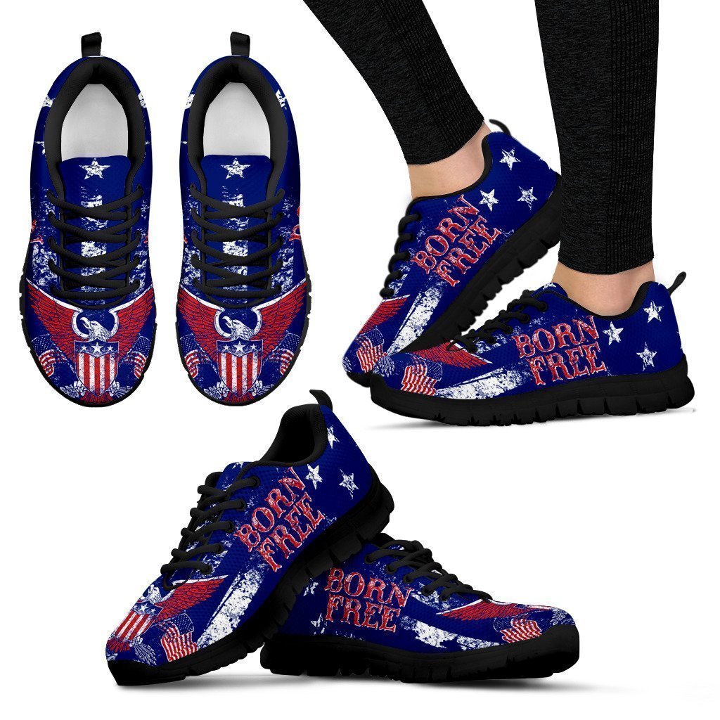 Custom Hand Made Born Free Women's Sneakers.-6teenth World™-Women's Sneakers-US5 (EU35)-Vibe Cosy™