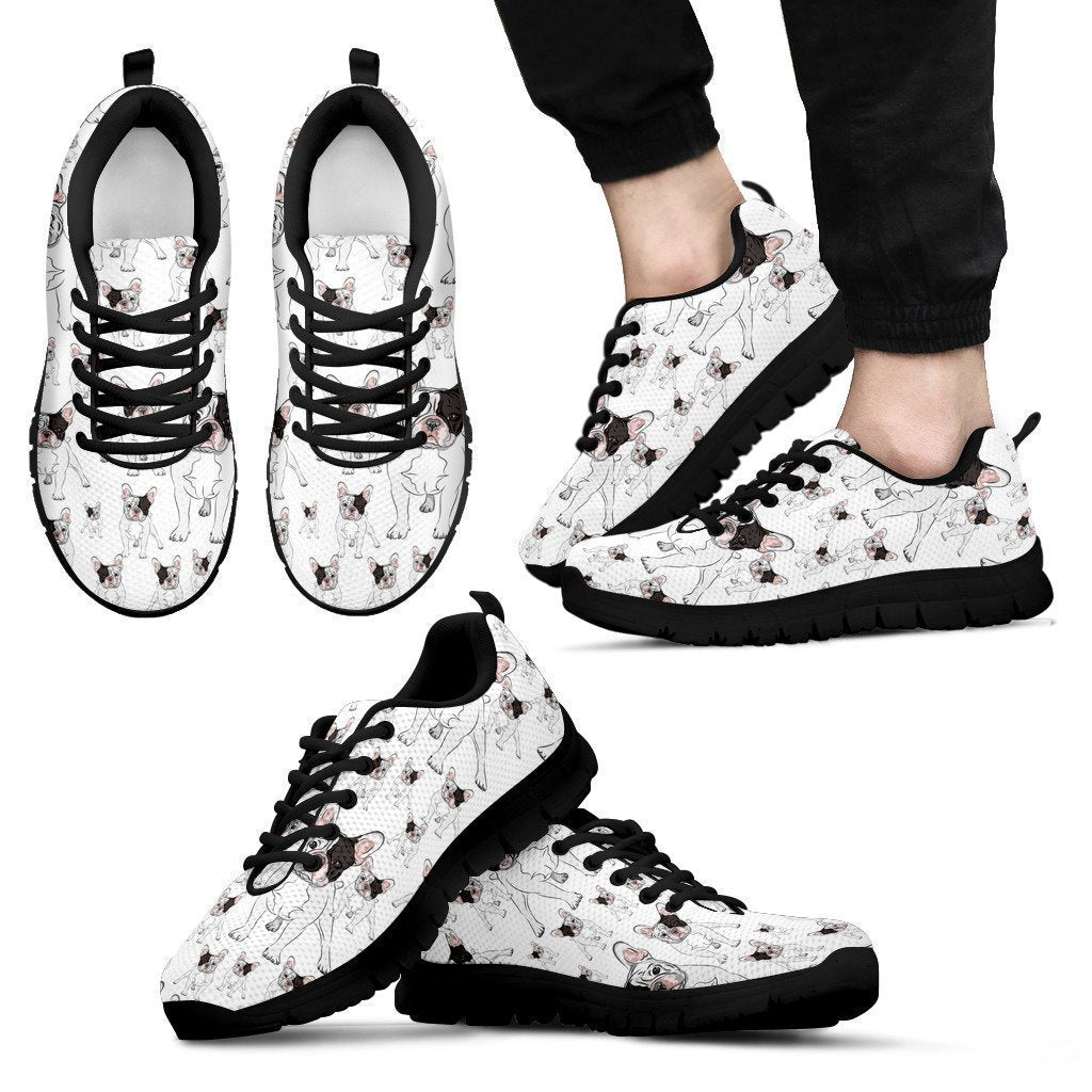 Manny The Frenchie Sneakers – Black Men's-6teenth World™-Men's Sneakers-US5 (EU38)-Vibe Cosy™