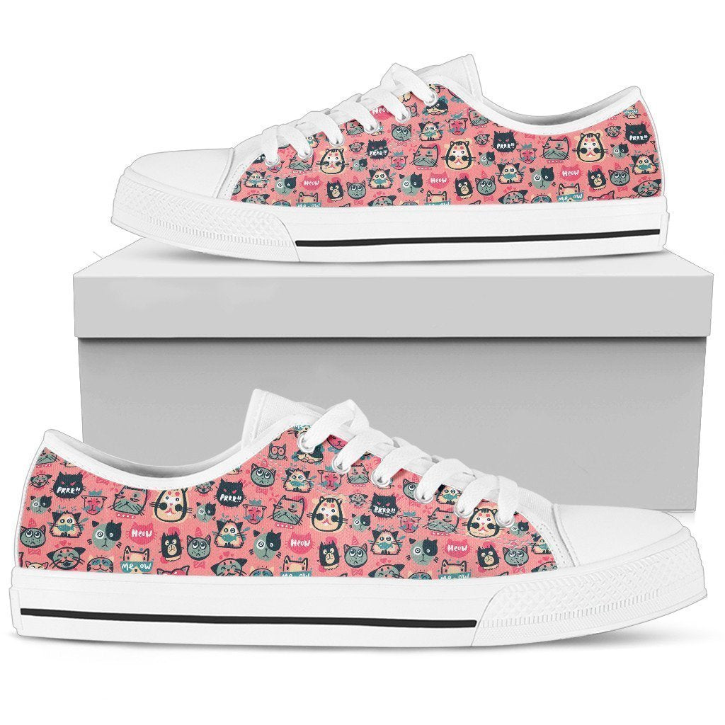 Cat Women Low Top Shoes-6teenth World™-Women's Low Top Shoe-US5.5 (EU36)-Vibe Cosy™
