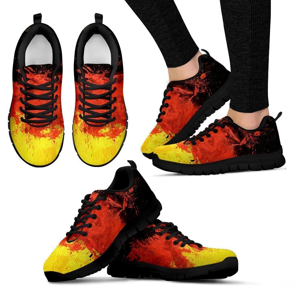 Germany Flag Women's Sneakers-6teenth World™-Women's Sneakers-US5 (EU35)-Vibe Cosy™