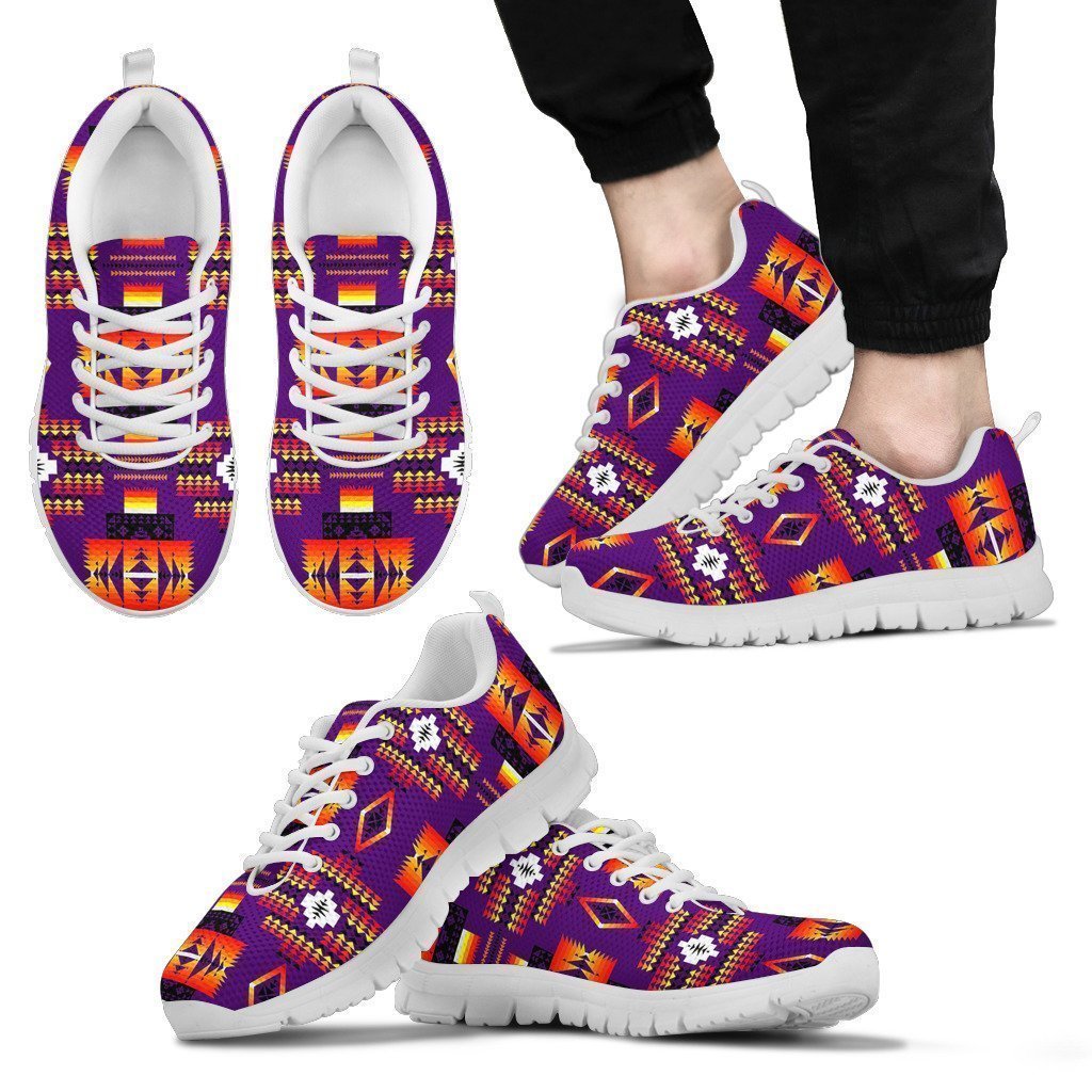Seven Tribes Purple men's Sneakers-6teenth Worldβ’-Men's Sneakers-US5 (EU38)-Vibe Cosyβ’