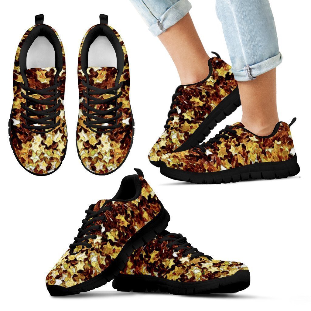 Kid's Sneakers Gold Star (Black Soles)-6teenth World™-Kid's Sneakers-11 CHILD (EU28)-Vibe Cosy™
